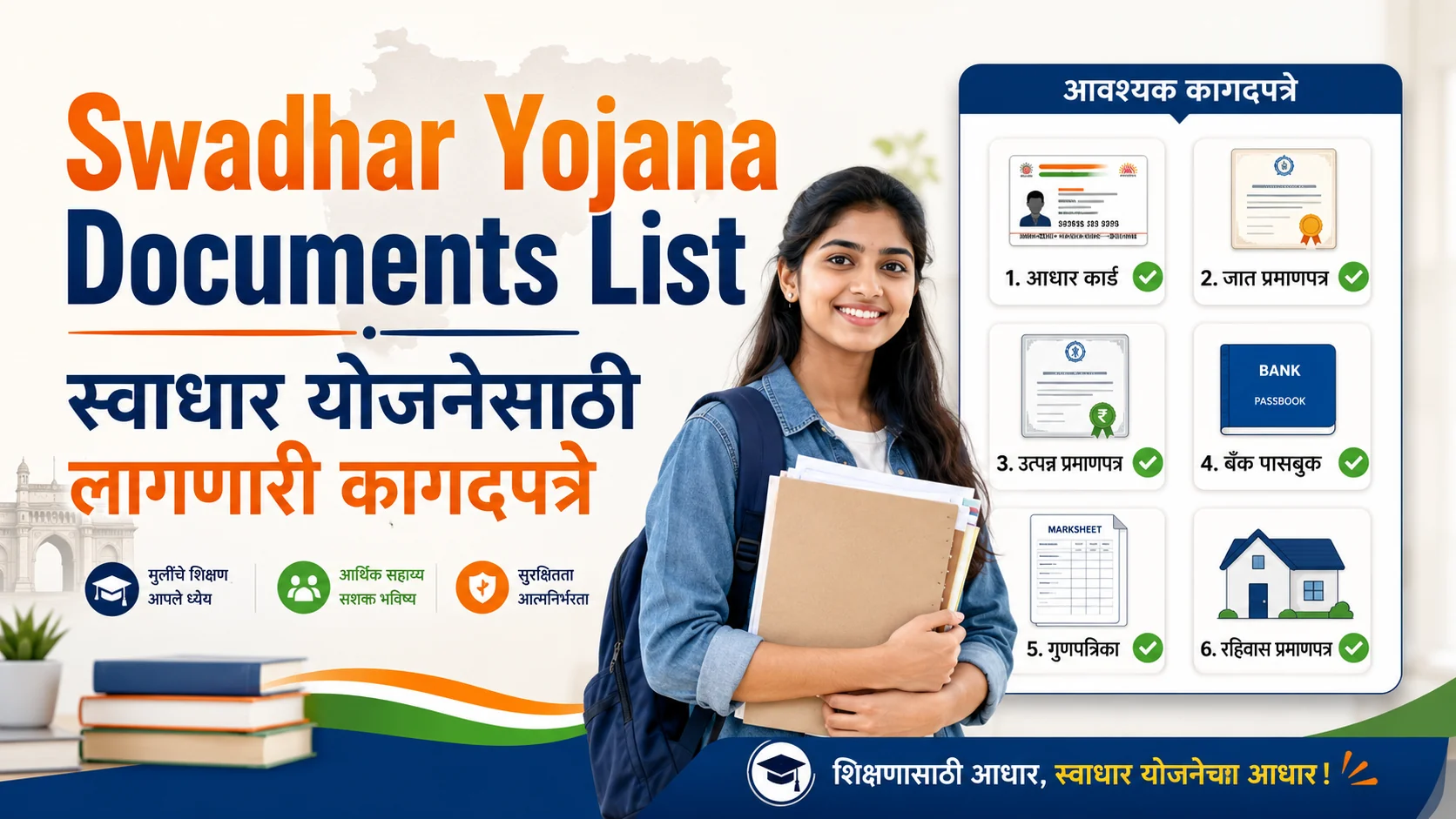 Swadhar Yojana Documents List in Marathi cover image